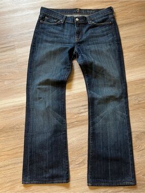 7 For All Mankind Y2K Jeans 30 Bootcut Dark Wash Stretch Denim womens low rise